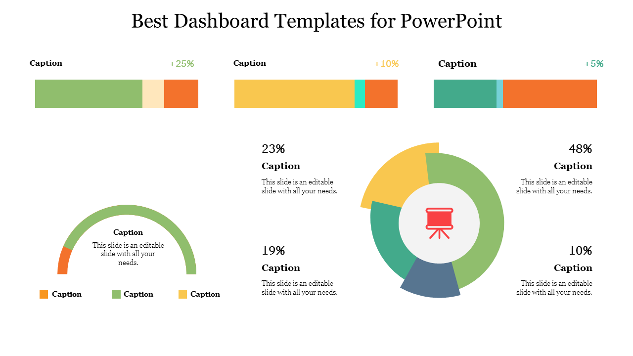Extraordinary Dashboard Templates for PowerPoint Slide